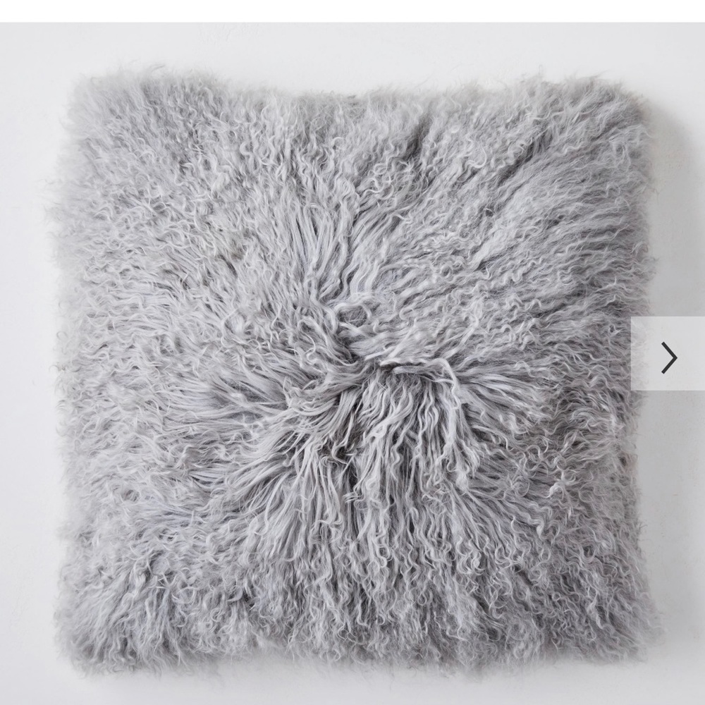 West Elm Mongolian Lamb Pillow Cover